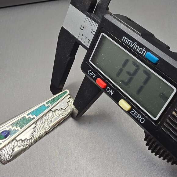 Carolyn Pollack Relios Sterling Silver Inlay Turquoise Malachite Lapis Brooch 2" - Picture 10 of 11